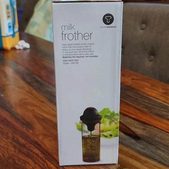 MILK frother heat proof glass 450ml - Picture 3 of 5